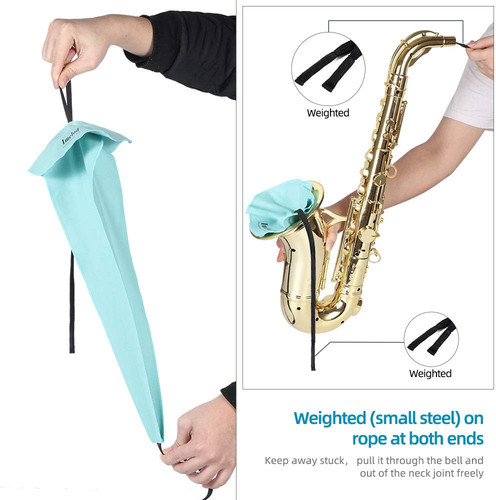 Saxophone cleaning kit with - kit,